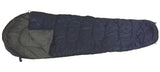 SLEEPING BAG MUMMY Type 8' Foot 10+ Degrees F NAVY BLUE - Carrying Bag