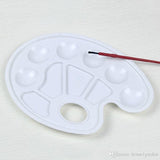 Artist Plastic Palette, Paint Mixing Oil, Acrylic, Watercolor, 10 Section Tray