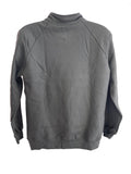 GILDAN Platinum Men's Cadet Collar Cotton Full Zip Sweatshirt Charcoal Large