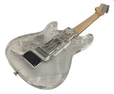 Kids Clear Acrylic Mini Guitar with LED lights in Body and Fretboard