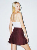 American Apparel Womens' Tennis Gabardine Skirt, Truffle, RSAGB300W