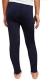 Splendid Studio Girls 2-Pack Solid Tapered Stretch Knit Leggings Black/Navy 10