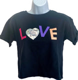 Calvin Klein Jeans Girls Terry Short Sleeved Shirt Black Medium 10/12 Love