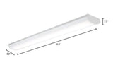 Metalux Lights (4WPLD3240R) 3.58 ft. White Low Profile Linear Integrated LED Wrap Light Fixture