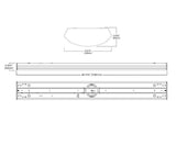 Metalux Lights (4WPLD3240R) 3.58 ft. White Low Profile Linear Integrated LED Wrap Light Fixture