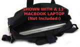 Laptop Shoulder Bag + FREE Optical Mouse - Black Travel Briefcase Universal