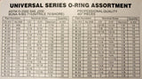 407 Pieces O-RING ASSORTMENT SET GASKET KIT with Case AUTOMOTIVE PLUMBING - New
