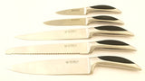 NEW KNIFE BLOCK Folding Acrylic w. 5 piece KNIVES SET