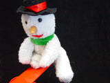 Musical Plush Santa and Snowman Teeter Totter Moving Figures - Christmas