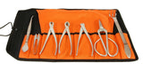 BONSAI 8pc CHROME Tool Set/Kit- Concave Cutter, Wire, Root Rakes and Trimmers