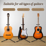 Adjustable Guitar Stand, Thick Velveteen Padding, Fits Electric, Acoustic & Bass
