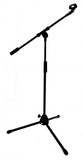 SINGLE BOOM ARM MICROPHONE STAND ADJUSTABLE to 7' Mike Clip Musical Stage Tripod