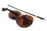 VIOLIN 1/4 Scale QUARTER Size NATURAL WOOD FIDDLE Travel Case Rosin Bow NEW SET