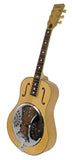 ZENISON ACOUSTIC-ELECTRIC RESONATOR BLONDE MAPLE GUITAR Steel Pan F-Soundholes