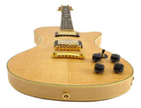 ELECTRIC GUITAR - NATURAL Maple WOOD Star Inlays Vintage Gold Parts