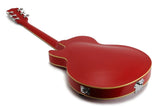 ELECTRIC GUITAR - CHERRY RED QUILTED MAPLE - HOLLOW BODY F-Soundhole SUPREME