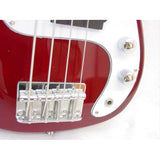 Electric Base Guitar, Small Scale 36 Inch Children's Sized Mini, Color: Red