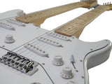 Zenison Double Neck Electric Guitar White 12 String & 6 String
