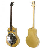 RESONATOR BASS GUITAR - Acoustic BLONDE Light Wood 4 STRING - Brand NEW