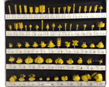 Router Bits Set - 66 Piece 1/2" Shank Carbide Aluminum Case