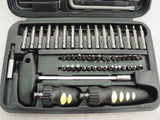 71 Pc DRIVERS HEX T-HANDLE SCREWDRIVER BITS ALLEN WRENCHES Tool Set