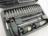 71 Pc DRIVERS HEX T-HANDLE SCREWDRIVER BITS ALLEN WRENCHES Tool Set