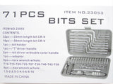 71 Pc DRIVERS HEX T-HANDLE SCREWDRIVER BITS ALLEN WRENCHES Tool Set