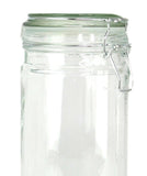 4 Piece Glass Food Storage Jars with Airtight Lids, for Candy, Pasta, or Spices