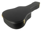 B-Stock Hardshell Guitar Case Acoustic Dreadnought Black Heavy Duty Plush Lining