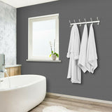 2 Pack neatfreak Wall Mounted Hook & Track System 12 Hooks Coat Hanger Rack Set