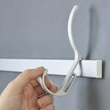 2 Pack neatfreak Wall Mounted Hook & Track System 12 Hooks Coat Hanger Rack Set