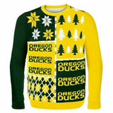 NCAA Oregon Ducks Busy Block Ugly Christmas Sweater - Medium -Yellow/Green