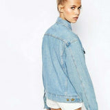 <p>American Apparel Light Wash Unisex Denim Jacket - X-Small </p>