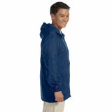 Harriton Men's Essential Rainwear Nylon Rain Jacket - Navy - Large - New