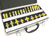 24 Piece EDM ROUTER BIT SET - 1/2" Shank Tungsten Carbide Edges in Aluminum Case