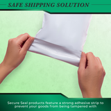 Pack of 100 Poly Mailers Shipping Bags Premium Semi White 7.75 x 12.2