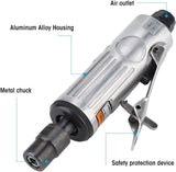 15 Piece Air Die Grinder Kit 1/4" 1/8" Rotary Air Compressor Tool Kit Carry Case