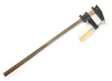 18" Steel Bar Clamp with Metal Ratcheting System and Quick Release Suitable for a Wide Range of Woodworking and Metalworking
