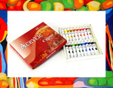 18 Color Acrylic Paint Set Easy to use Tubes for Beginners Students Professional Artist Painting Rainbow Non Toxic Art Kit great for Canvas Rocks Fabric Wooden Craft Projects