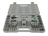 DELUXE 40 piece SAE TAP AND DIE SET w CASE TOOL KIT NEW!