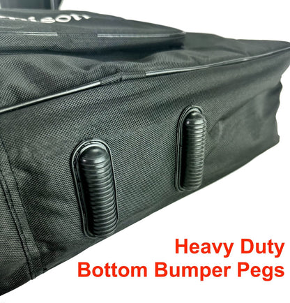 Zenison PADDED GIG BAG for LARGE BODY Electric Guitars Shoulder Straps 44" Black