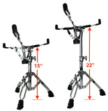 Zenison SNARE DRUM STAND Double Braced Chrome Percussion Drummer Gear Heavy Duty