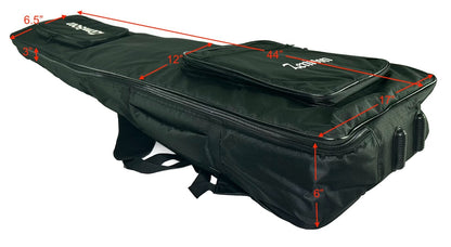 Zenison PADDED GIG BAG for LARGE BODY Electric Guitars Shoulder Straps 44" Black