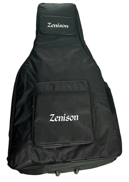 Zenison DOUBLE NECK Electric Guitar PADDED GIG BAG Shoulder Straps 42" Black