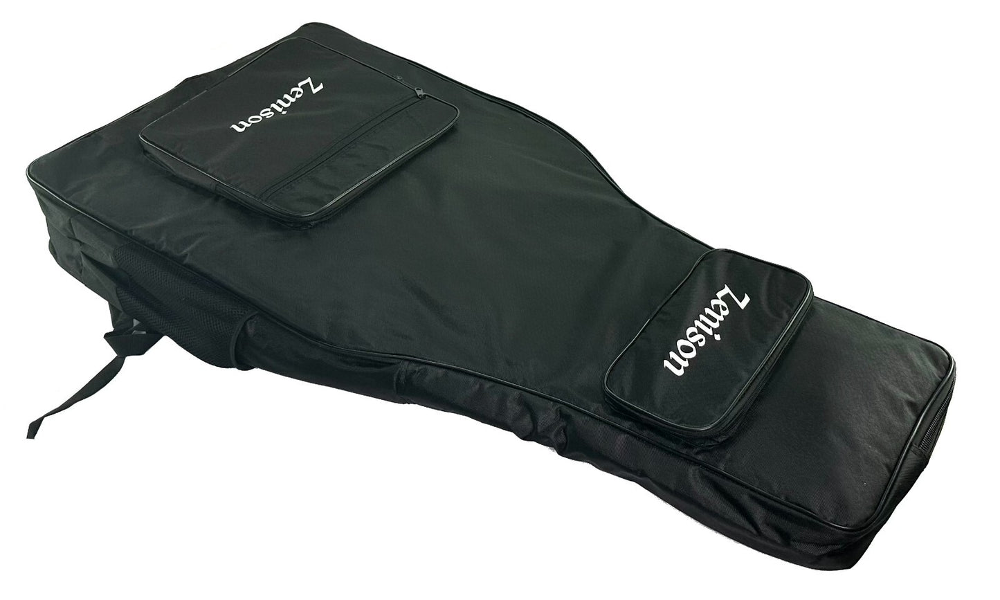 Zenison DOUBLE NECK Electric Guitar PADDED GIG BAG Shoulder Straps 42" Black