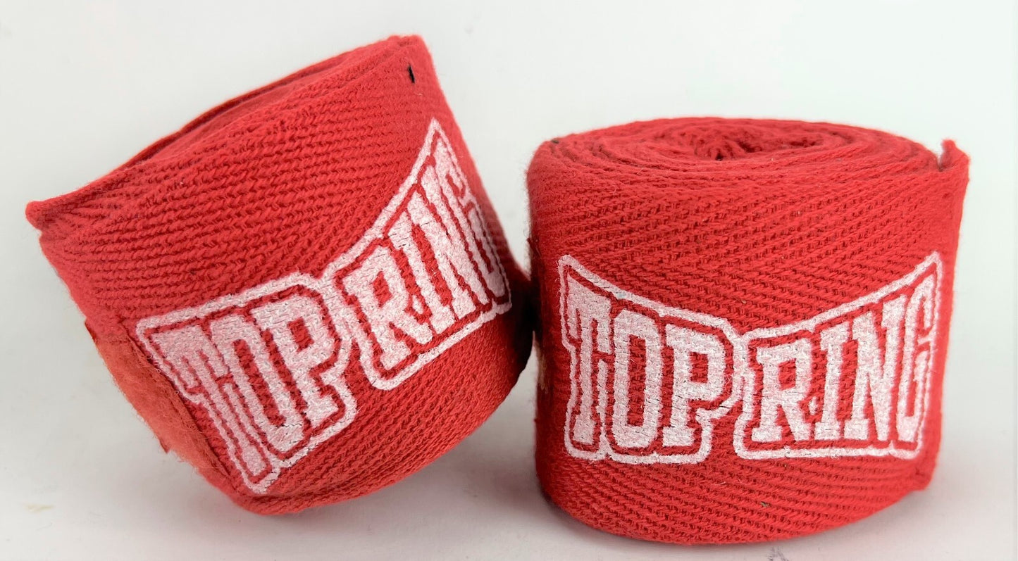 2 Pack - 2in Hand Wraps Boxing MMA Wrist Hand Glove Wraps  Red, Yellow, Blue