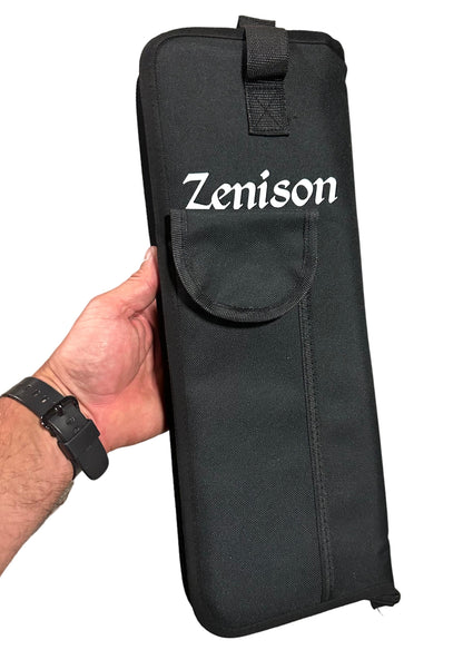 Zenison DRUM STICK BAG - Padded Zippered Carry Handle for Mallets Sticks Brushes