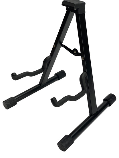 GUITAR STAND A-Frame Design - Black Heavy Duty Padded Folding MODERN DISPLAY New