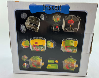 Hamster Small Rodent Cage Habitat Playhouse Gerbil Mouse Mice + Accessories New