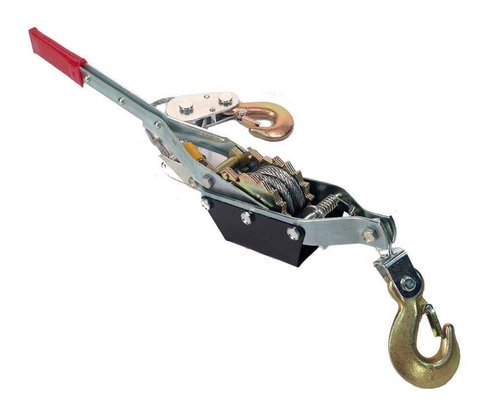 4 TON WINCH Dual Gear Power Ratcheting Pull System Heavy Duty Come-Along Tool